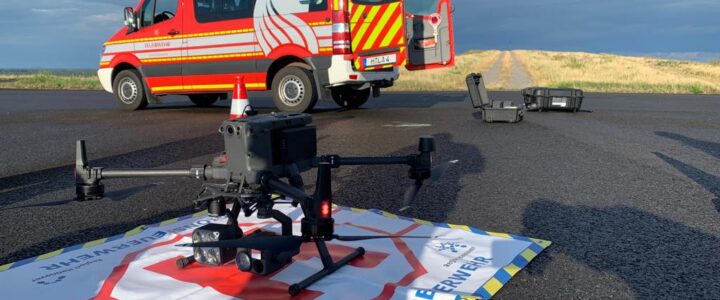 Sommerfest 2023: Feuerwehr Kaltenweide stellt Drohne zur Brandbekämpfung vor (c) Feuerwehr Kaltenweide - Drohne zur Unterstützung bei der Brandbekämpfung